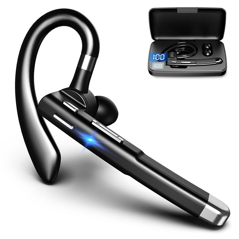 YYK-520 2nd Wireless Bluetooth 5.0 Single Ear Headset Car Earhook Business Earphone with Charging Case YYK-520 2nd Wireless Bluetooth 5.0 Single Ear Headset Car Earhook Business Earphone with Charging Case